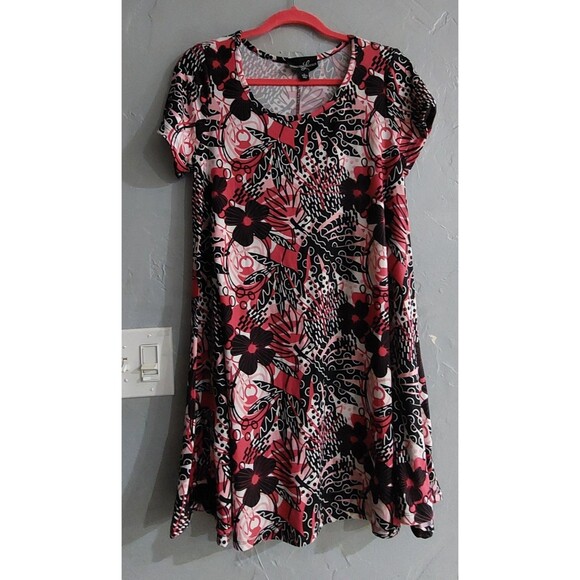 LEXINGTON AVENUE Dress Women's L,Polyester, Spandex, Super Soft, Short Sleeve. - Picture 5 of 9
